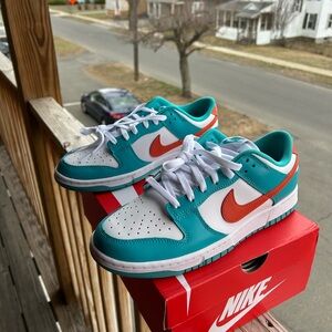 Nike dunk low Miami dolphins Size 10 brand new BUY 1 GET 1 HALF% OFF